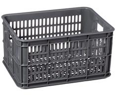 Basil Crate S - Cesto grande per bicicletta, grigio