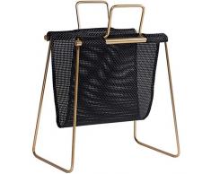 Priority Culture Portariviste da Terra Portariviste per Scrivania da Ufficio Piccola Libreria per Giornali in Ferro Battuto in Stile Nordico Semplice Scaffale da Terra per Libri Creativi in Rattan