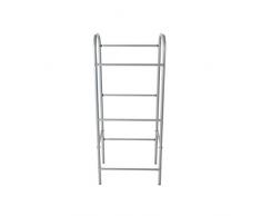 Axentia 251305 Scaffale Supporto Portabottiglie Cantina, Argento, 116x50x30 cm