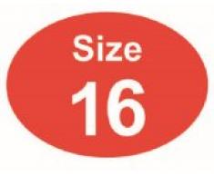 Price stickers taglia 16-100 adesivi 29 x 40mm adatto per appendini