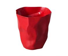 Qinf Home Office Small/Large Size di immondizia di plastica Cestino Ufficio può Soggiorno Camera da Letto Rugate Bidone della Spazzatura Contenitore di rifiuti