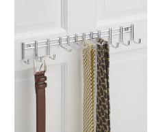 InterDesign Axis Portacravatte/Cinture da Parete, Cromo