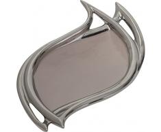 Mauro Ferretti Svuota Tasche Ceramica Leaf B cm 38 x 21 x 6.5 cm, Multicolore
