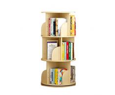 ZXH Portariviste in Legno Massiccio Scaffale A Terra A 360 Gradi di Rotazione Scaffale Supporto Dellesposizione Stanza della Scuola Materna per Proteggere I Tuoi Figli Books - Legno Colore