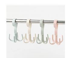 Sits Porta Sciarpe Rotante Portacravatte Portacinture Confezione da 8 Gancio Gancio Organizzazione Organizzatori salvaspazio per Sciarpe, Accessori, Vestiti, Scialli, Calzini, Pantaloni da Yoga