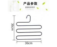 ouyangbeibei Portapantaloni, Portapantaloni in 4 Pezzi, Portapantaloni Salvaspazio, Porta-Sciarpe Multifunzionale A 5 Strati in Acciaio Inox