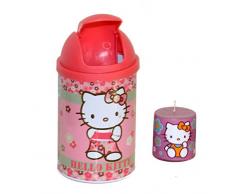 Hello Kitty Cestino getta carte da scrivania Waterig + candela profumata (rosa/verde)