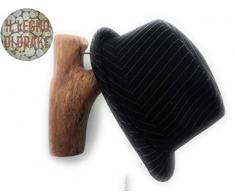 Attaccapanni a parete singolo in legno