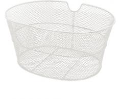 RMS Cestino bici ovale bianco in ferro Bike basket oval white iron