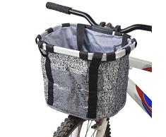 Docooler Cestino Anteriore Bici Staccabile Animale Domestico Vettore Lega di Alluminio