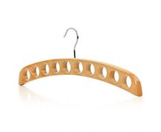 Hangerworld - Portacravatte e Portasciarpe in legno naturale Porta Accessori da Appendere