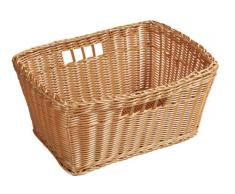 Kesper 17825 - Cesto intrecciato con impugnature, in plastica, 35 x 24 x 18 cm