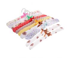 Cabilock 10 Grucce Imbottite In Raso Grucce Per Maglioni In Schiuma Grucce Floreali Imbottite Senza Grucce Per Spalle Grucce Appendiabiti In Seta Per Abito Sposa Damigella Donore