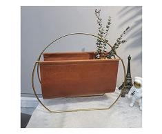 Portariviste Portariviste Portariviste in metallo leggero in stile europeo Portariviste moderno Portariviste Scaffale portatile for ufficio Bagno Soggiorno Cucina Scaffale portadocumenti for ufficio (