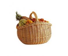 Aubry Gaspard AG4960 Buff - Cestino in vimini, 44 x 32 x 26,36 cm