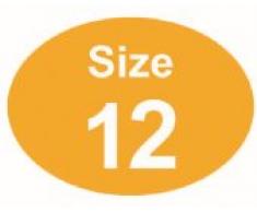 Price stickers taglia 12-500 adesivi 29 x 40mm adatto per appendini