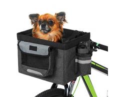 Lixada Cestino Pieghevole per Bici, Borsa da Campeggio Pieghevole per Biciclette Cestino per Bici Rimovibile Borsa da Campeggio