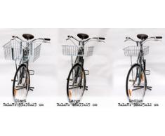 Wald 157B di consegna-Cestino per bicicletta, 53,34 (21 cm x cm x 38,10 (15 22,86 (9 cm, cromato