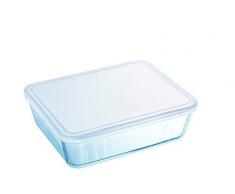 Pyrex Cook&Freeze Contenitore rett. con coperchio in vetro borosilicato 25 x 19 x 8 cm, 2.6 l