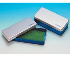 GIMA 26663 Scatola Alluminio, 18,5 x 9,5 x H 3 cm, Blu