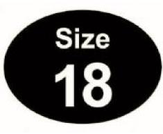 Price stickers taglia 18-200 adesivi 29 x 40mm adatto per appendini