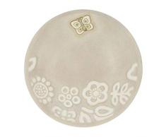 THUN - Svuotatasche da Ingresso con Farfalla - Accessori per la Casa - Linea Prestige Light - Ceramica - 18,15 x 18,15 x 3,4 cm