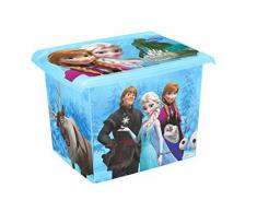 Contenitore con Coperchio keeeper Frozen, 39 x 29 x 27 cm, 20,5 L, Filip, Blu Trasparente