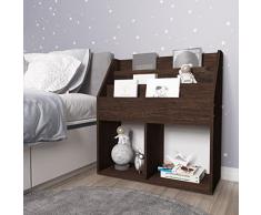 SKM Portariviste per Bambini Rovere Fumo 71x30x78,5 cm Truciolato-S9527