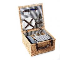 Greenfield Collection nbsp;– Cestino da picnic in vimini, colore: marrone