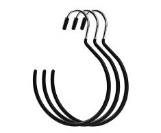 Porta Sciarpa, Gancio per Sciarpa, Appendi Sciarpe, Portacravatte, Belt Holder, Anelli per Appendere La Sciarpa, Organizer per Armadio Antiscivolo per Sciarpe, Cravatte, Cinture, Asciugamani,3 Pezzi