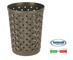 Tontarelli Cestino Gettacarte, Marrone, Taglia Unica