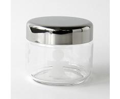 Alessi AKK35 Girotondo Barattolo Ermetico in Vetro Serigrafato con Coperchio in Acciaio Lucido