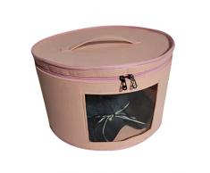 Zeeda Organizzatore per Cappelliera Scatole per Cappelli Rotonde da Viaggio Borsa per Cappelli Pieghevoli Coperchio Antipolvere Scatole per Cappelli Scatole per Cappelli C