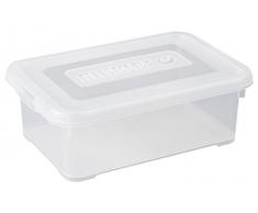 Allibert 227899 Scatola In Plastica Con Coperchio A Click, Trasparente, 29 x 19 x 10 cm