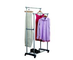Zeller 17151 Appendiabiti con ruote, 83 x 43 x 93.5-170