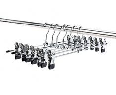 Joy Feel buy 10 grucce appendiabiti gancio regolabile in acciaio inox antiscivolo della cinghia forte risparmiare per camicia/pantaloni