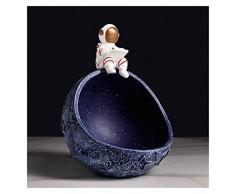 MESURE Svuotatasche Design,Svuota Tasche da Ingresso Moderno Gioielli,Svuotatasche Moderno Design, Svuota Tasche da Ingresso,Creativo Astronauta Figurina Stoccaggio Key Bowl Show Hood Heartrings