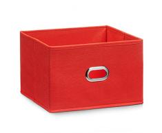 Zeller 14407 - Cesta portaoggetti in tessuto non tessuto, colore: rosso