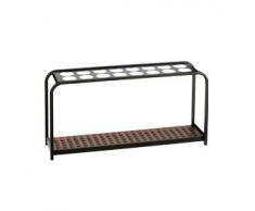 MEDIALINTERNATIONAL portaombrelli multi a 16 posti nero