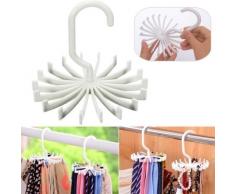 Organizer armadio porta appendi cravatta cravatte cinture sciarpe gancio rotante