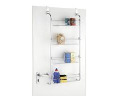 Wenko Scaffale per Porta, Metallo Cromato, 14 x 109 x 50 cm, Argento Lucido