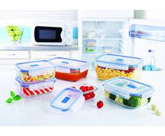 Luminarc Pure Box Contenitore Ermetico rettangolare, Trasparente, 20 x 24 cm (1.22 L)