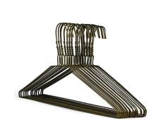 Fai da te fino a 100 grucce per abiti e pantaloni, in metallo di 13 gauge, in filo di bronzo, 41 cm, 10 pezzi