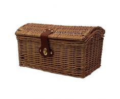 MV-TEK Cestino vimini bauletto small (Cestini Ciclo) / Wicker basket small top case (Bike Basket )