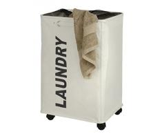 Curver 3450110100 Quadro - Portabiancheria, 33 x 40 x 60 cm, 79 l, colore: Beige