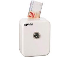 rieffel Svizzera Cassetta PORTAVALORI con Fessura per Inserimento Bianco K