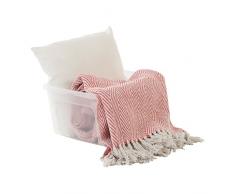 Iris Ohyama, Contenitori in plastica con coperchio curvo e clip, 18L, Lotto di 3, inseribili, Impilabili, Senza BPA, Camera da letto, Ufficio, Soggiorno, MCB-18, trasparente