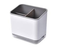 Greyoe Scolaposate, Portaposate, Portaposate Multifunzione a 3 Scomparti per Scolare Le Posate (Grigio)