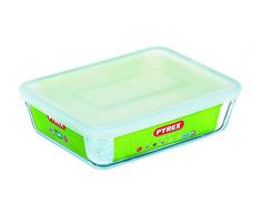Pyrex Cook&Freeze Contenitore rett. con coperchio in vetro borosilicato 19 x 14 x 4 cm_0,8L