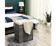 32 x 25 x 8 cm Compactor Cesto 3 Scomparti Cesto 3 Scomparti Tessuto Intrecciato Tessuto Grigio 32 x 25 x 8 cm Compactor Cesto 3 Scomparti Cesto 3 Scomparti Tessuto Intrecciato Tessuto Grigio